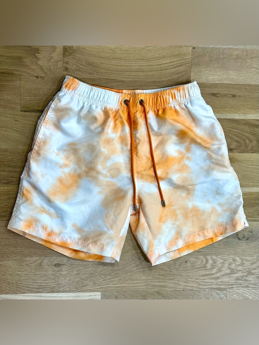 Men's Frank’s of Australia Tie-Dye Orange Swim Trunks